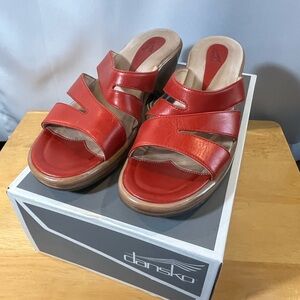 Dansko Women's Red Sandals